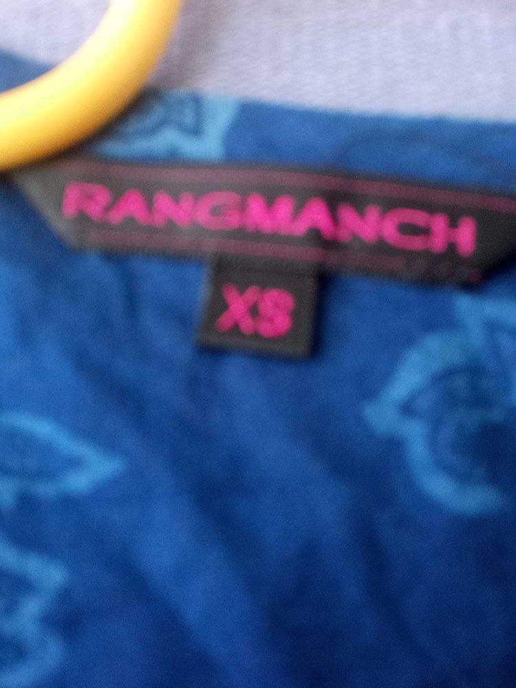 Rangmanch Blue Printed Top