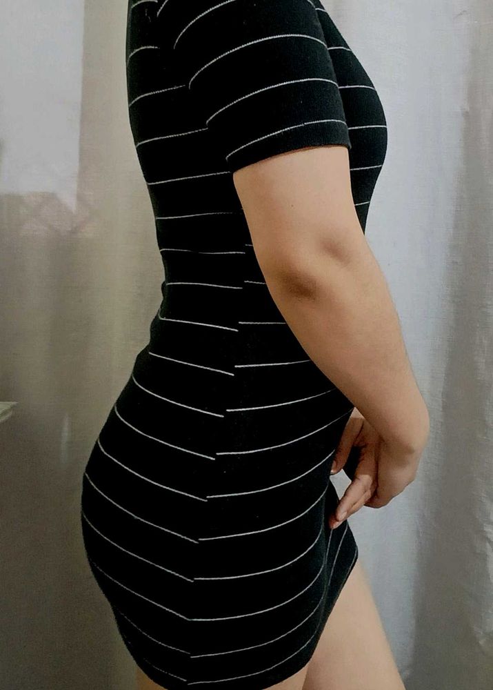 Classic Striped mini dress