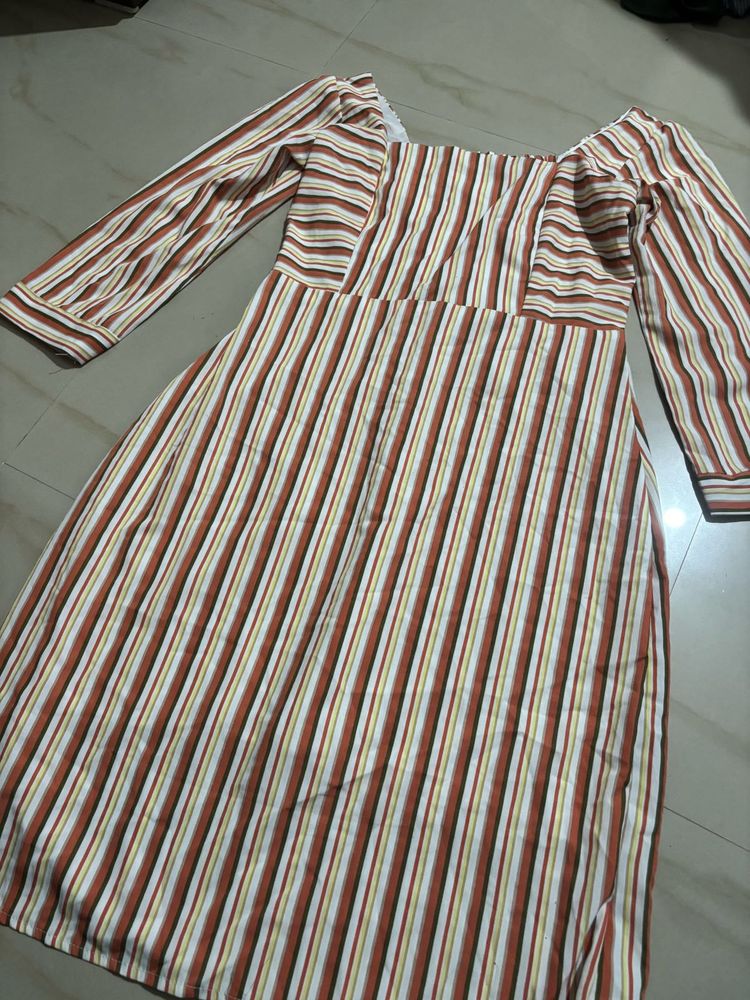 Striped Midi Dress - Chic &amp; Flowy
