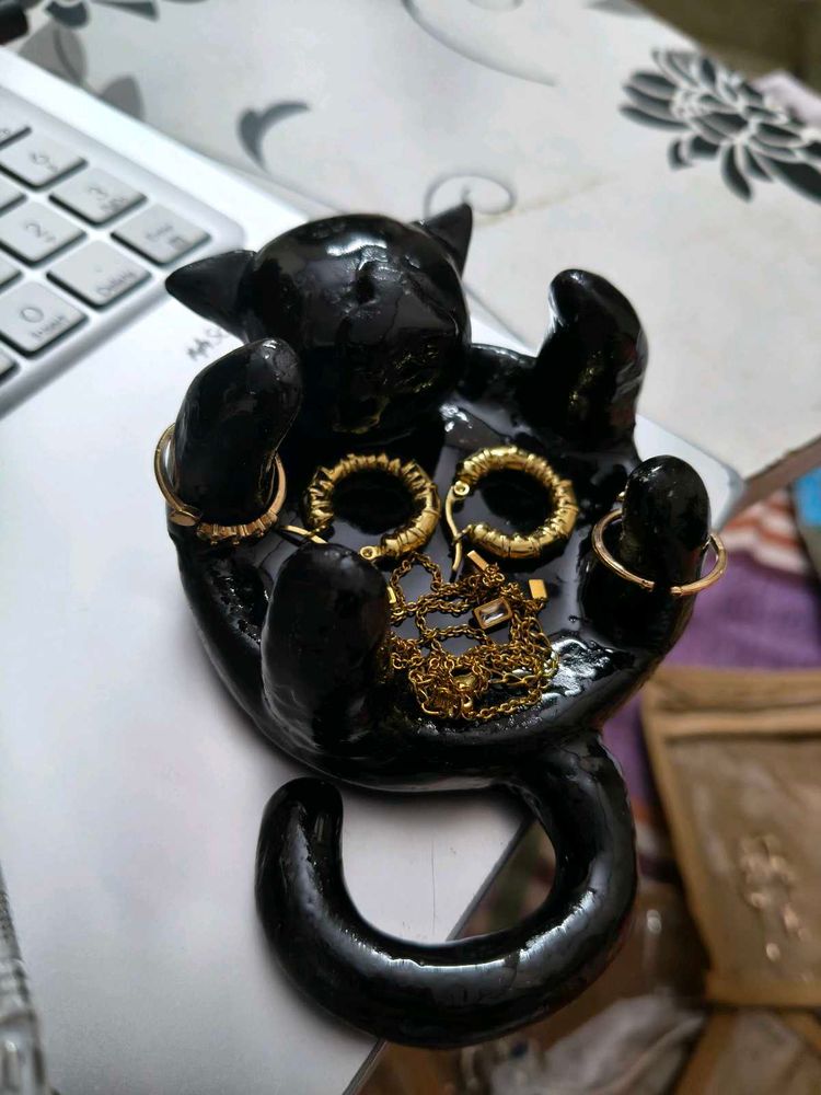 Black Cat Jewelry Holder