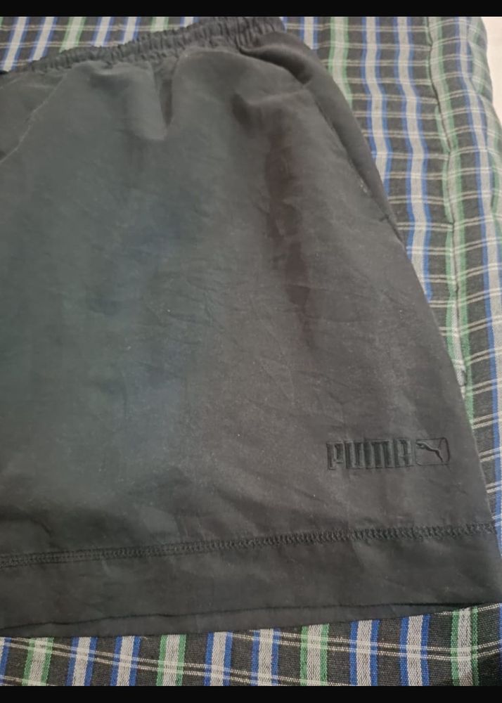 PUMA Classic Black Athletic Shorts
