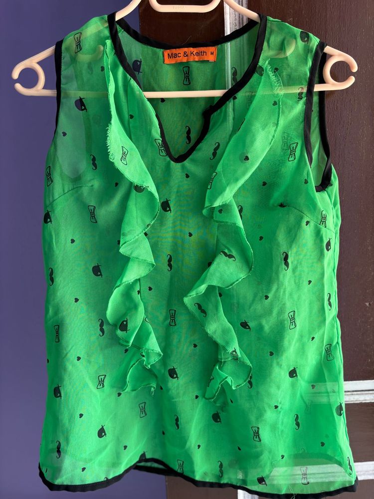 Bright Green Top