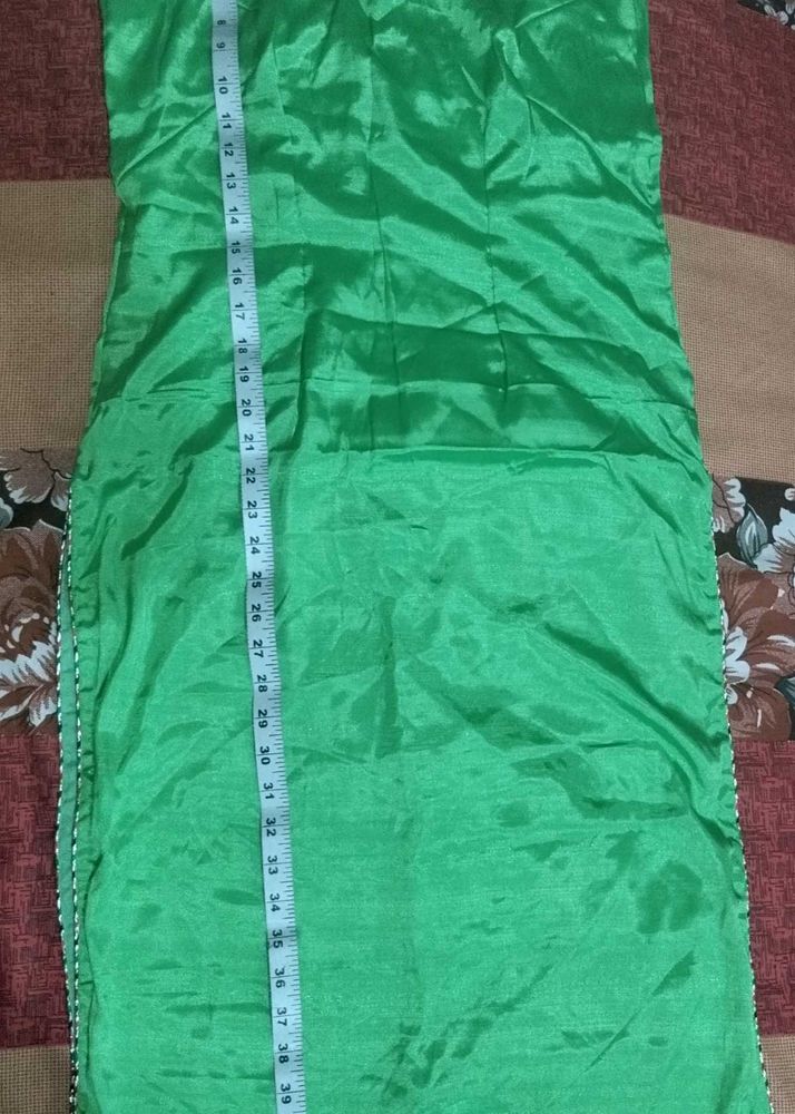 Vibrant Green Silk Suit