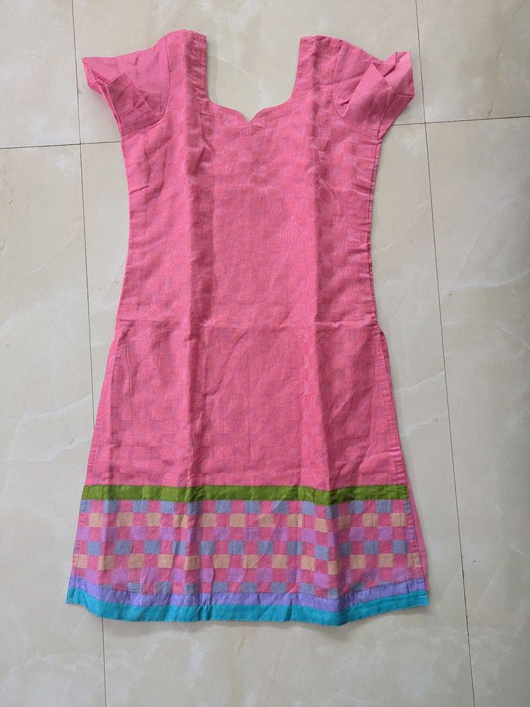 Elegant pink kurta set