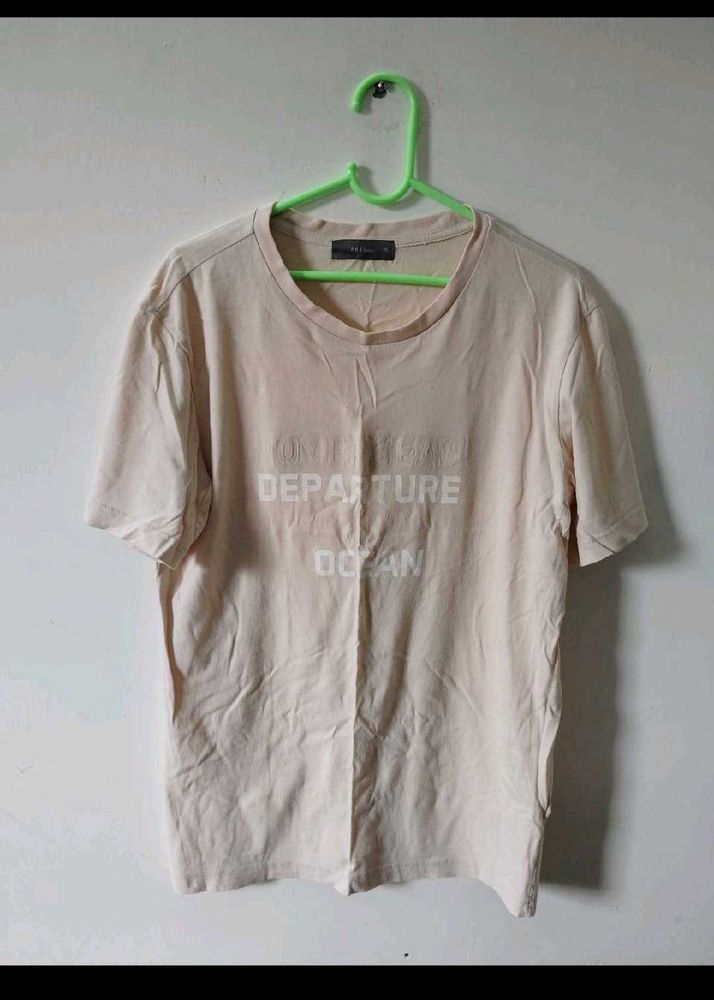 Cream Graphic T-Shirt