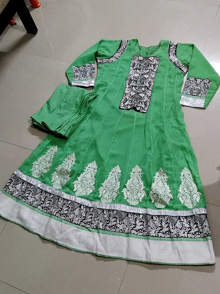Green anarkali💚