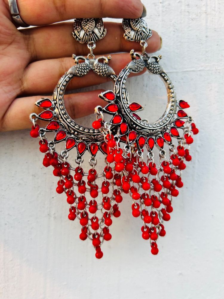 Oxidised Red Beads