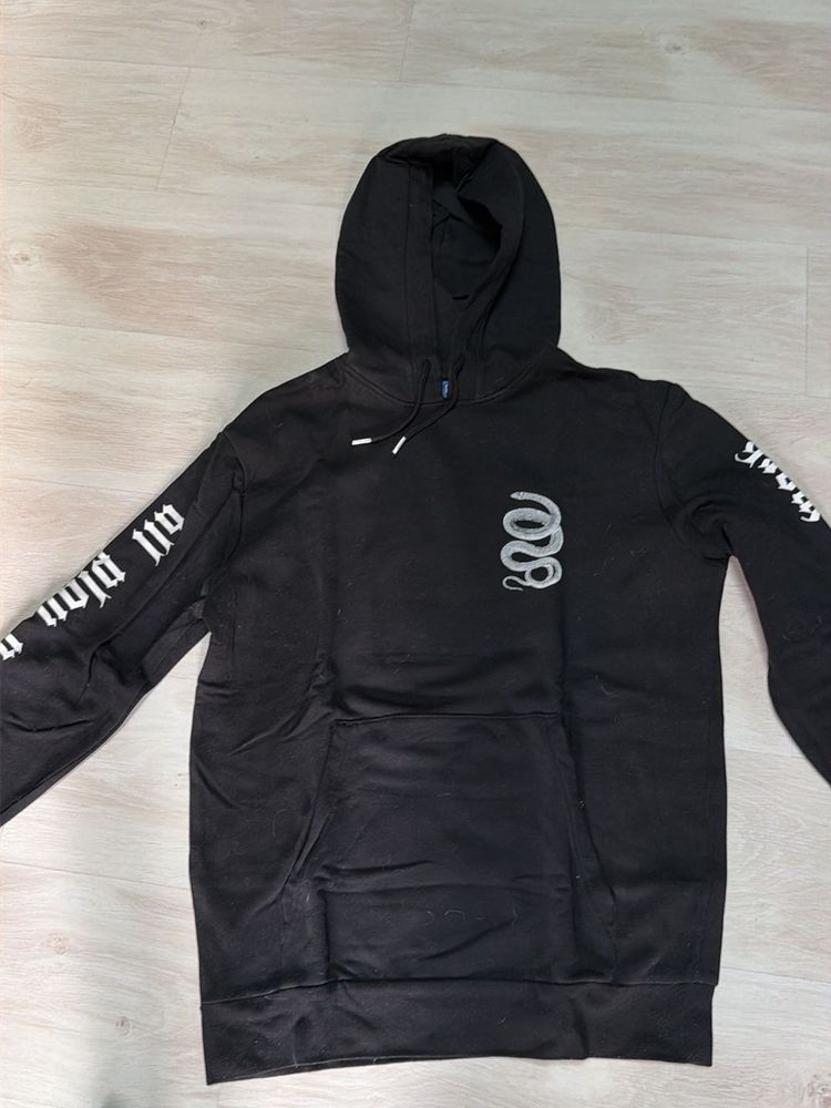H&amp;M Black Serpent Graphic Hoodie