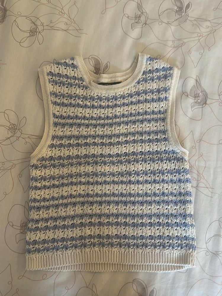 Striped Knit Vest Top