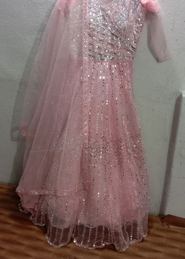 Heavy Mirror Work Gown