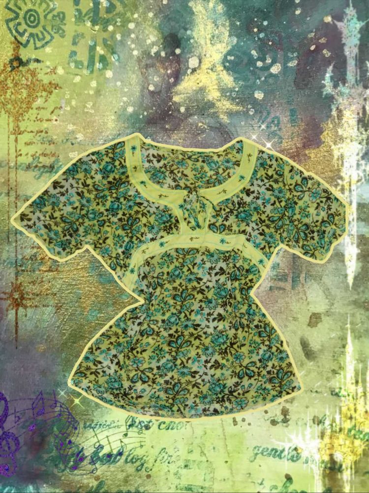 Aesthetic Y2K Peplum Top With floral embroidery
