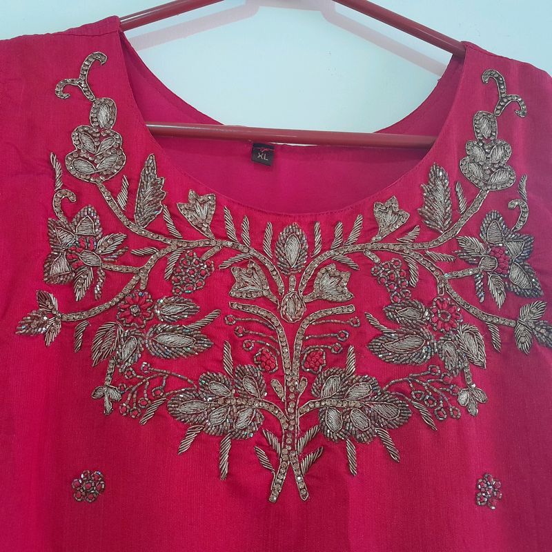 Red Ethnic Gown