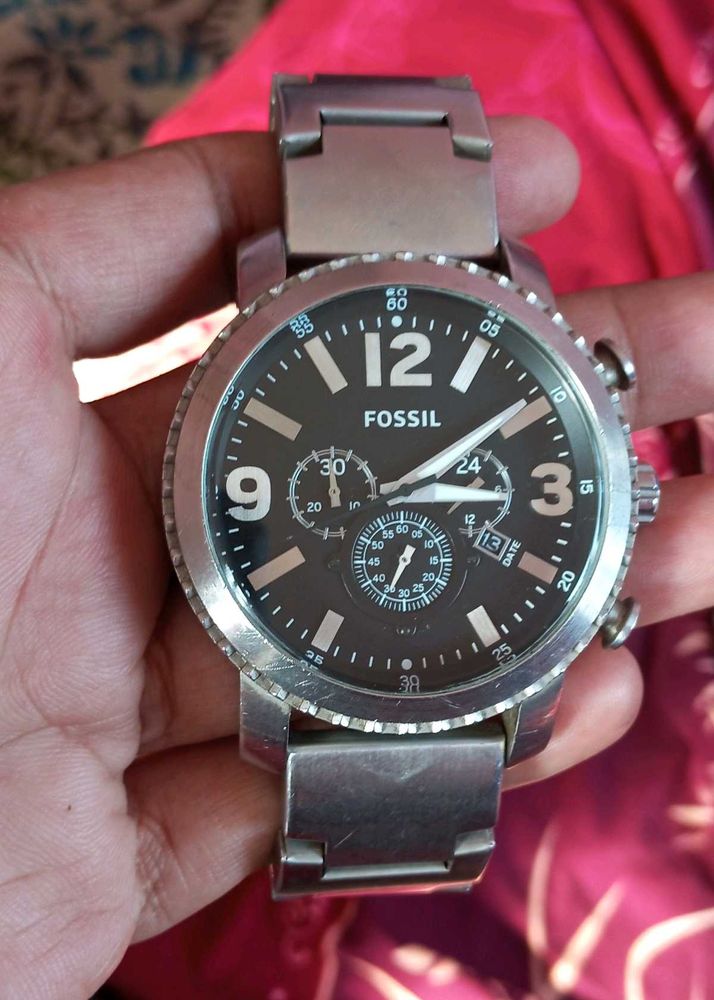Fossil Gage Chronograph Steel Watch - BQ 1708
