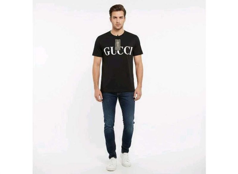 Gucci Black Logo T-Shirt size M to XXL