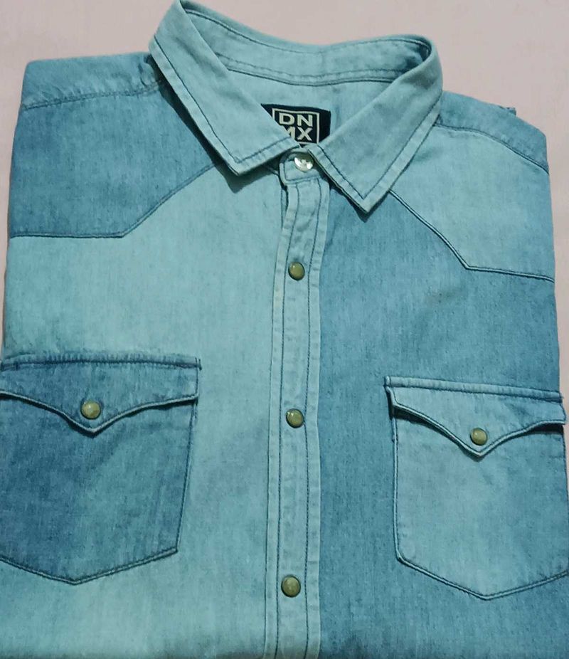 Men's Denim Western Shirt