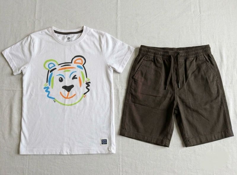 Kids Tiger T-Shirt and Shorts Set