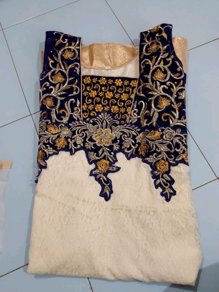 Anarkali Suit With Pant &amp; Dupatta