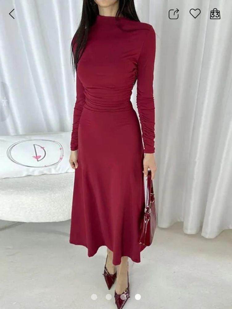 XL Maxi Red Bodycon Dress