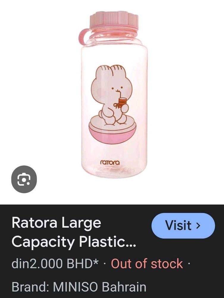 (Miniso)Cute Bunny Water Bottle