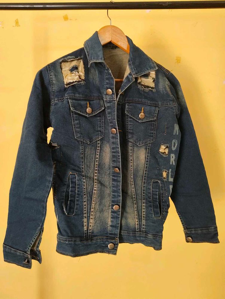 Distressed Denim Jacket