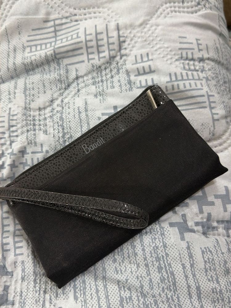 Chic Black Wristlet Clutch