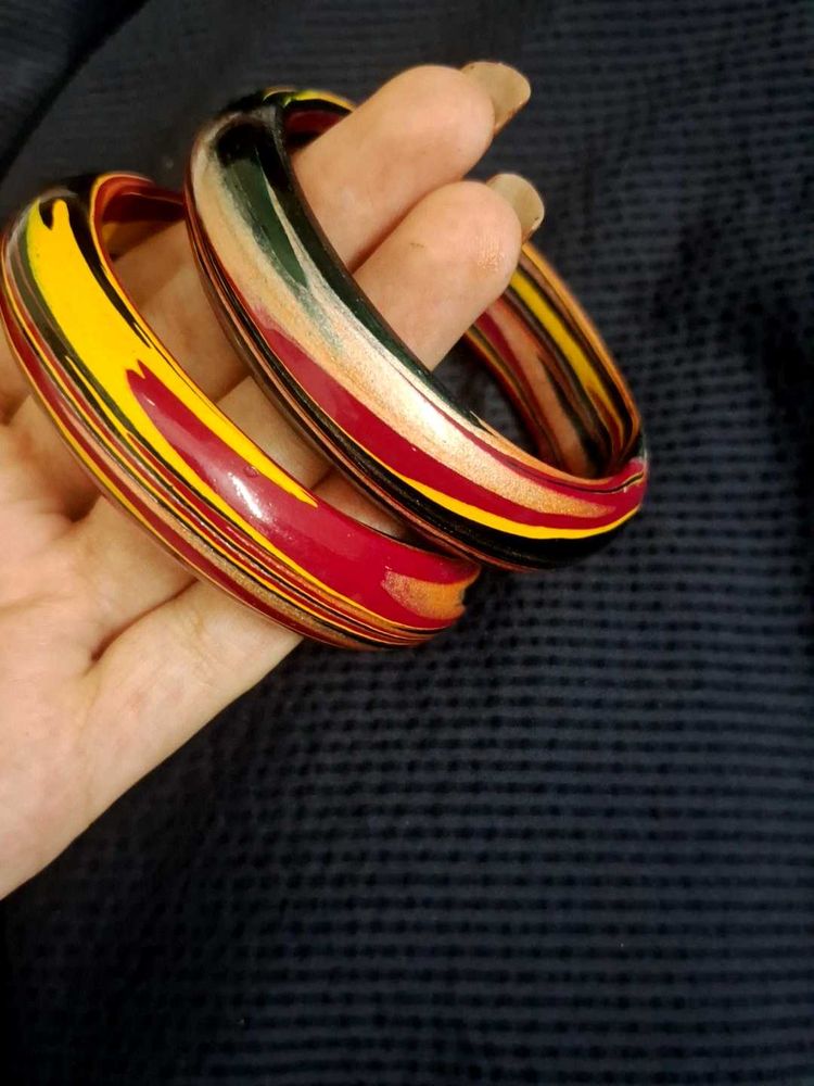 Boho Layered Bangle Set (laakh ki chudiyan)