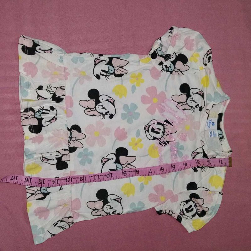 Cute Minnie Mouse Floral Top