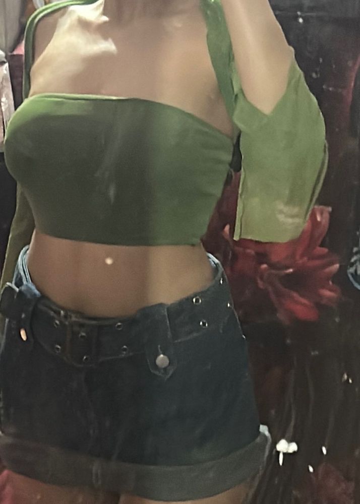 dollskill tube top with bolero
