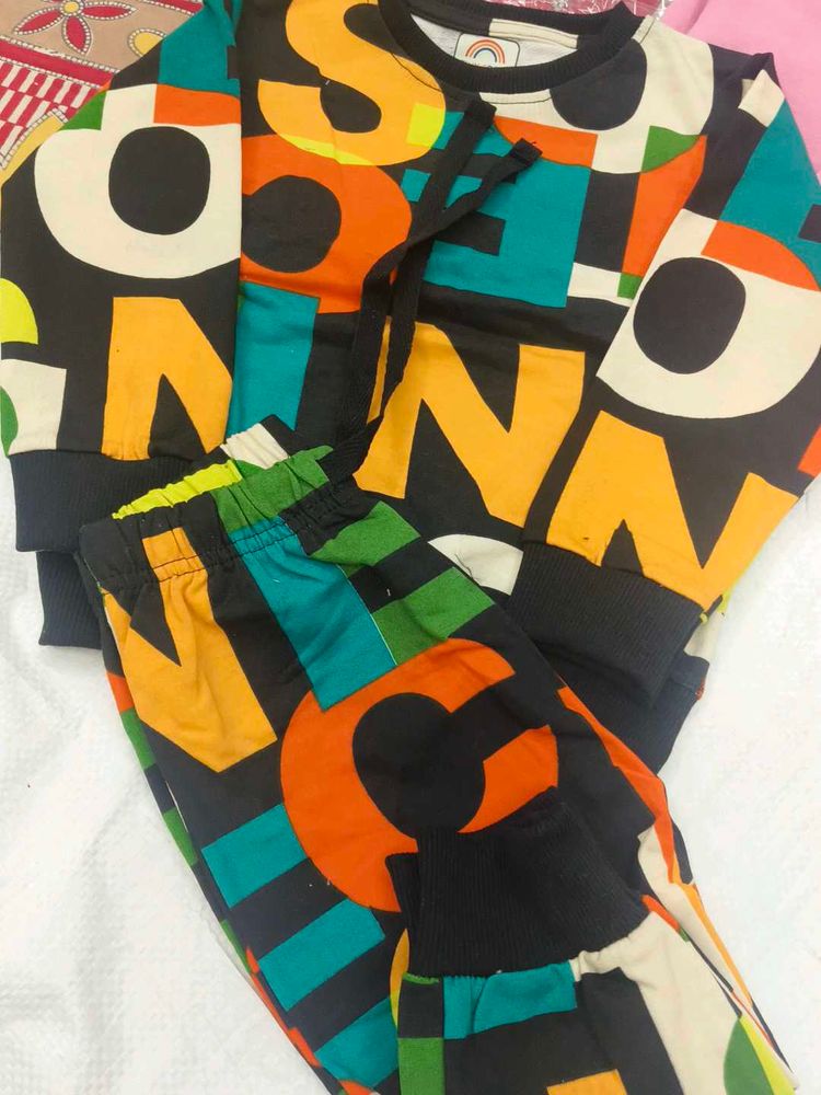 Fun Letter Print Kids Outfit
