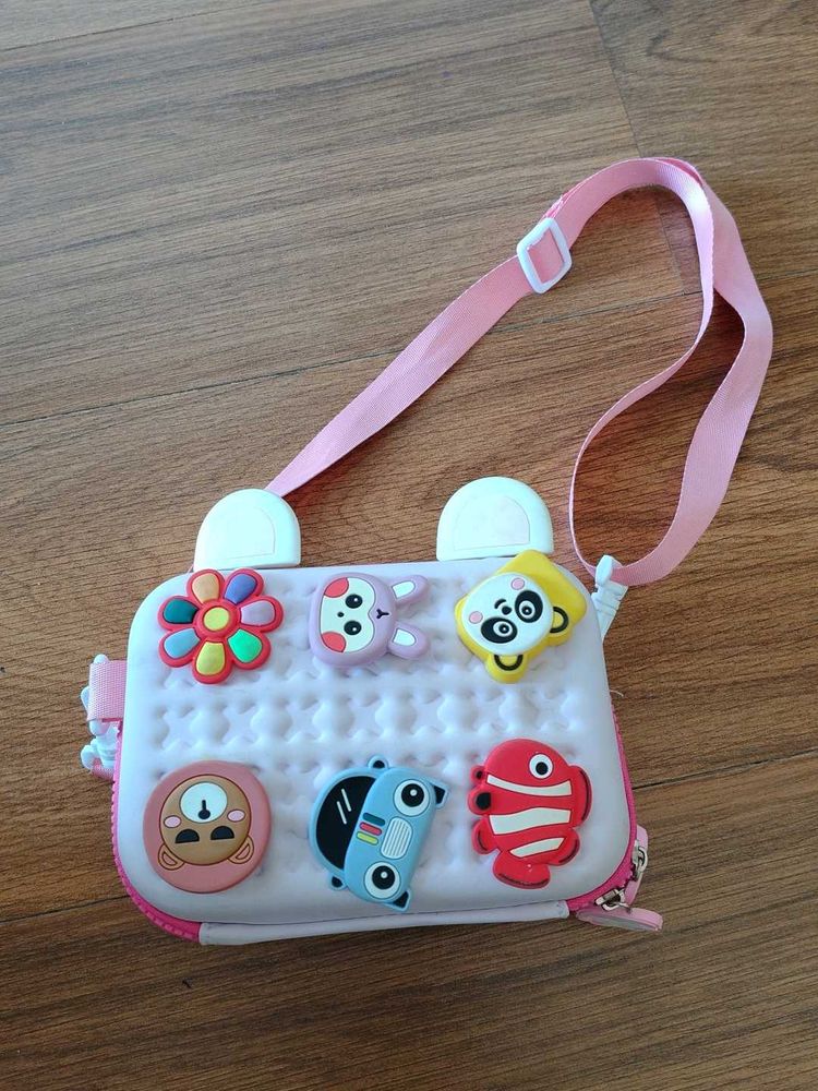 Cute Kids Pink Cartoon Crossbody Bag (any 1 )