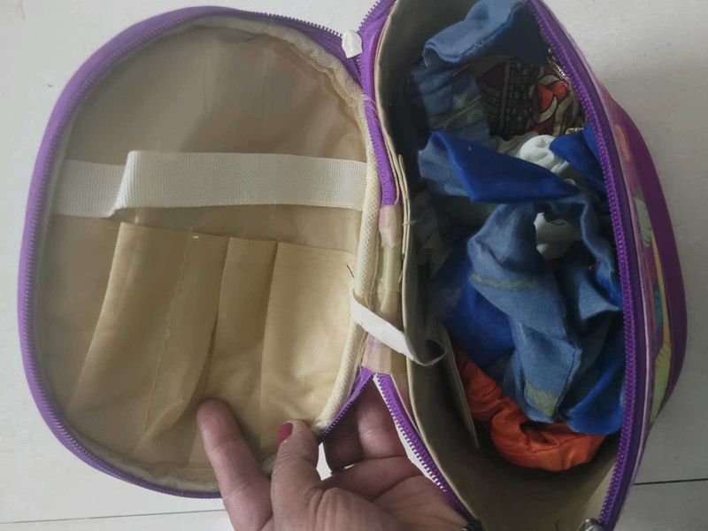 Purple Travel makeup box