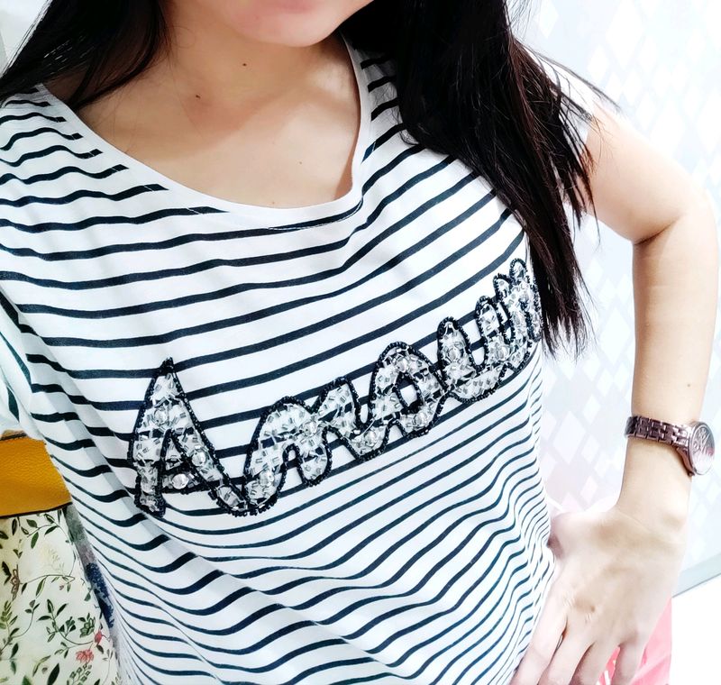 Bare Denim - Amour Sequin Detailing Top