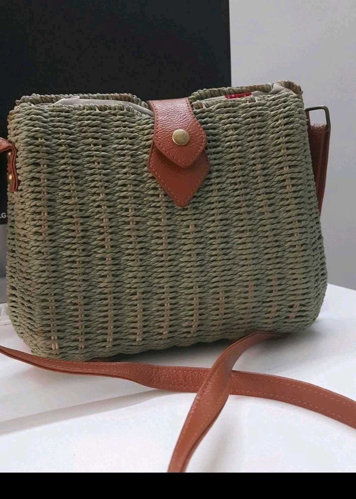 Woven Crossbody Bag
