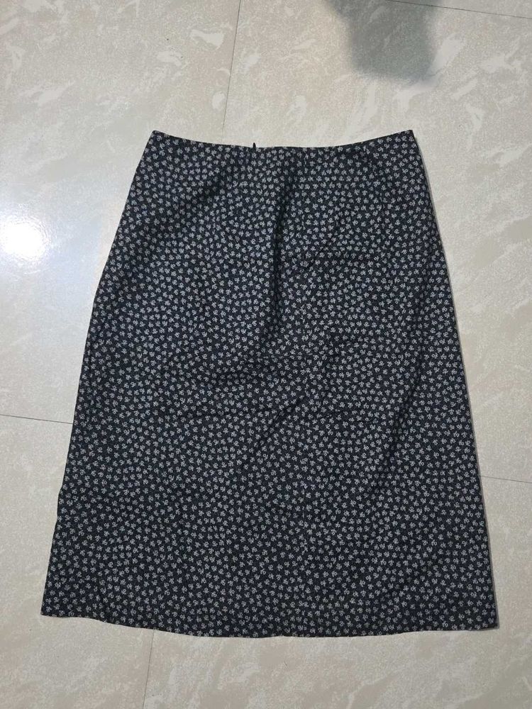 Cute Floral Print A-Line Skirt