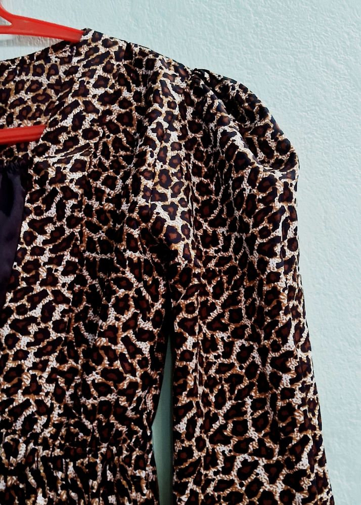 A.line Dress Tiger Print