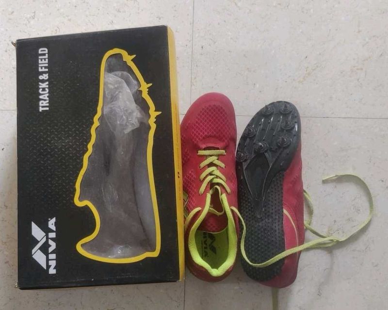 Unisex Nivia Sprint shoes  spikes for running race
