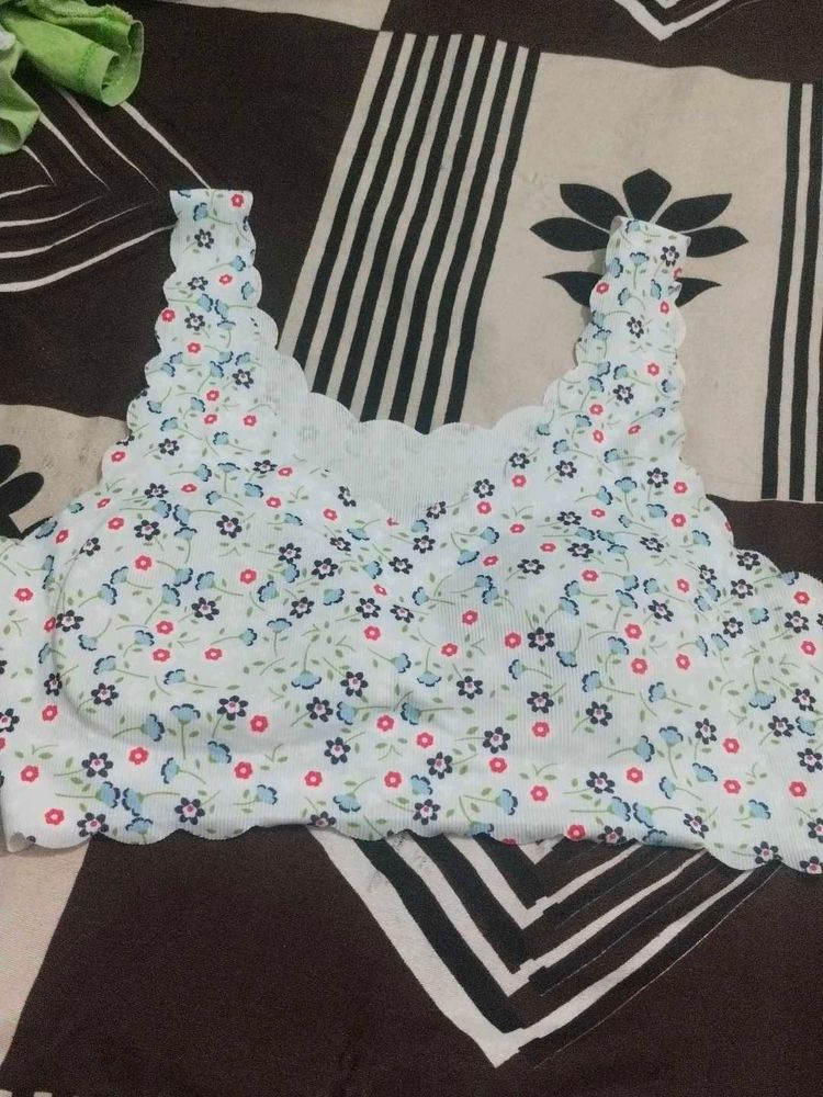 Cute Floral Sports Bra