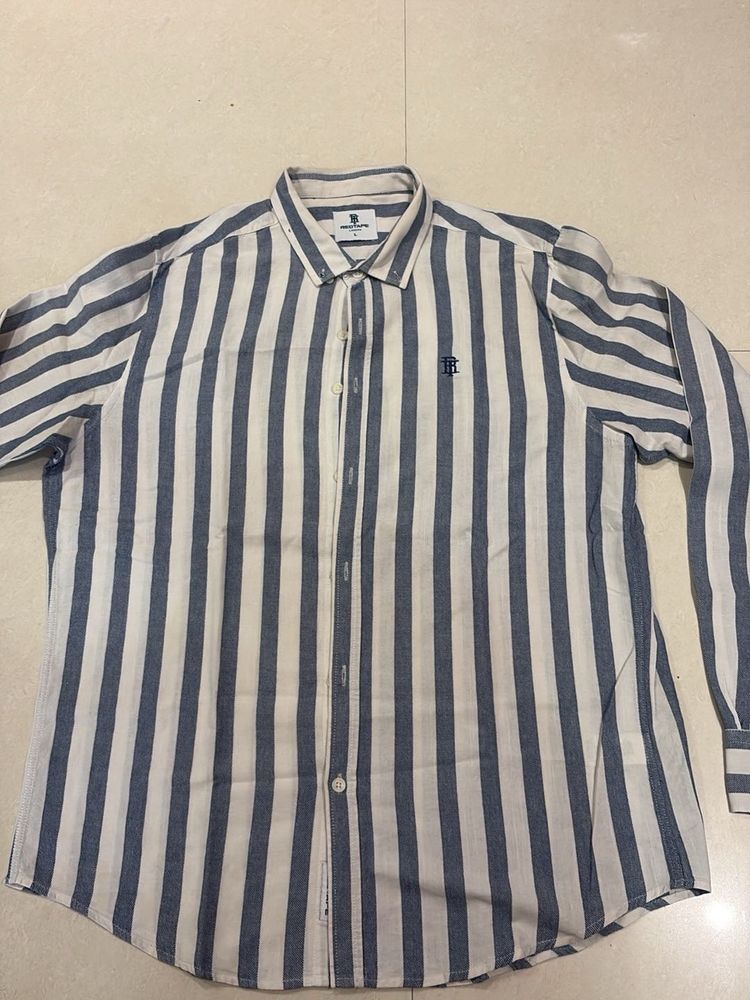 Classic Striped Button-Down Shirt