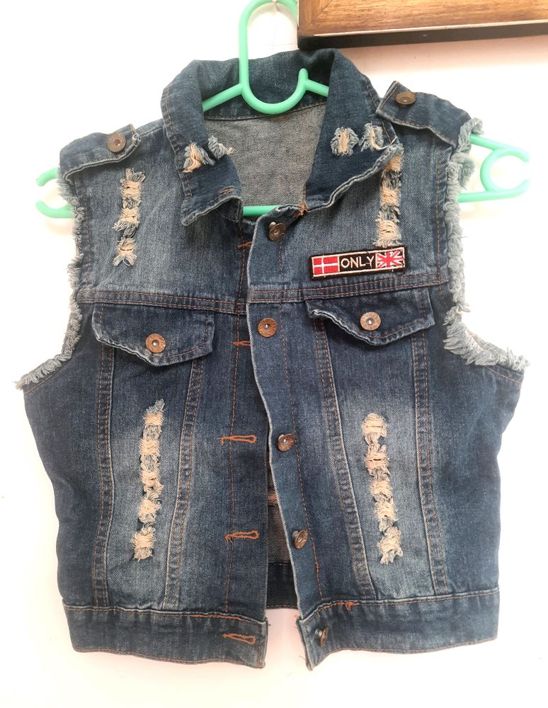 Denim Half Jacket