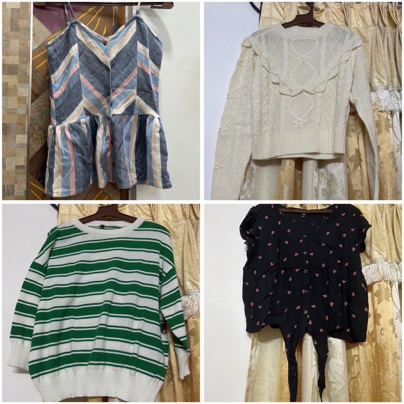 Bundle of 4 Trendy Tops for Women