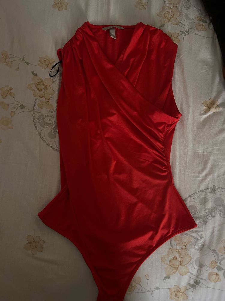 H&amp;M Scoul Neck Party Wear Bodysuit