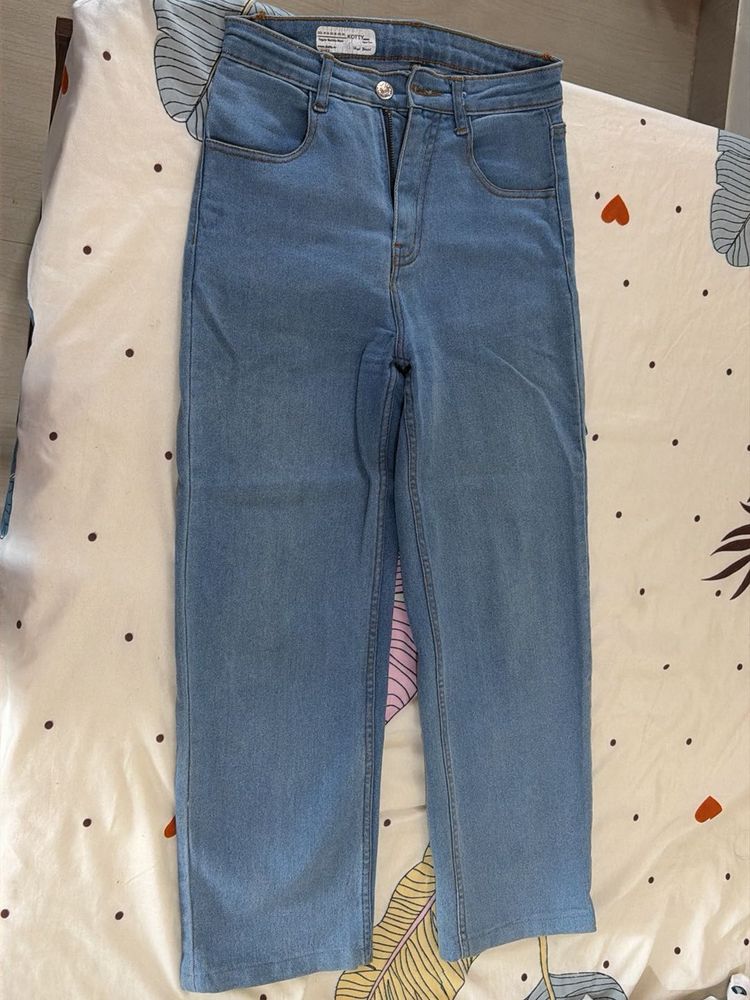 Light Wash Wide Leg Jeans