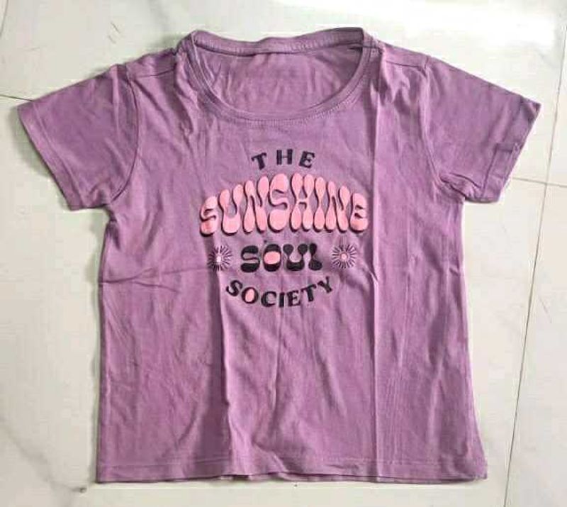Purple Sunshine Soul Society Crop tshirt