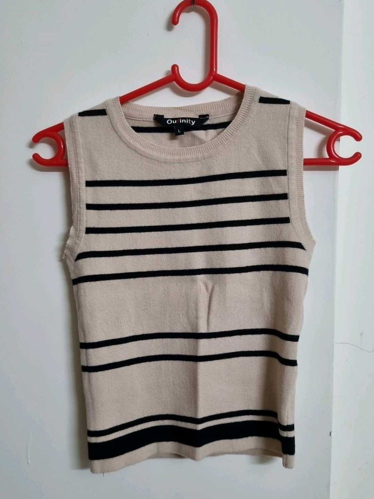 Striped Sleeveless Top
