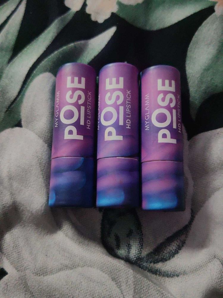 MYGLAMM POSE HD Lipstick Lot