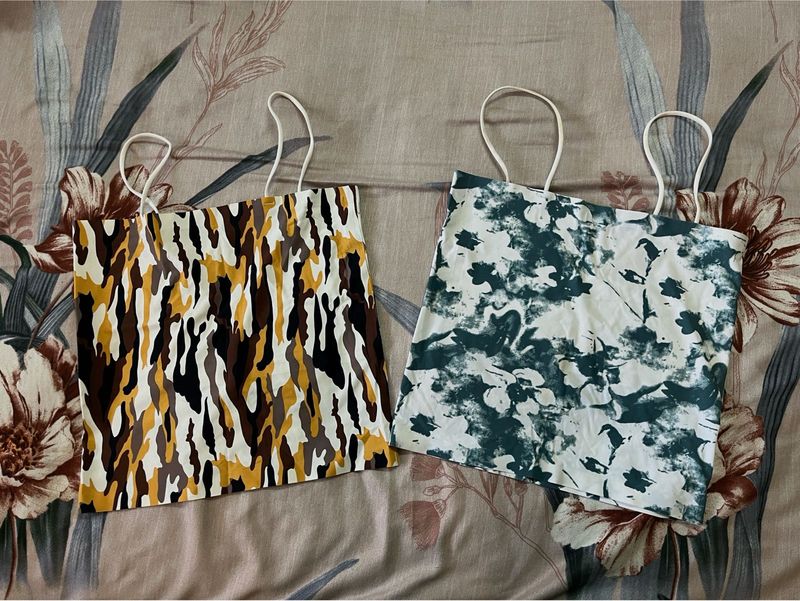 Two Cute Patterned Tank Tops