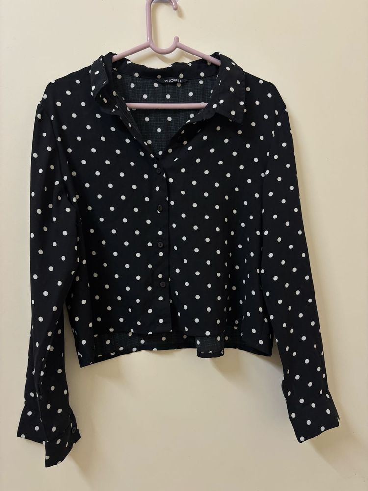 Polka Dot Crop Top