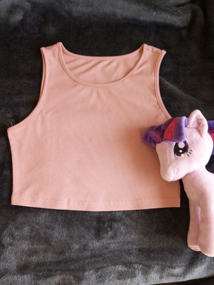 Urbanic Girlie Pink Crop Top