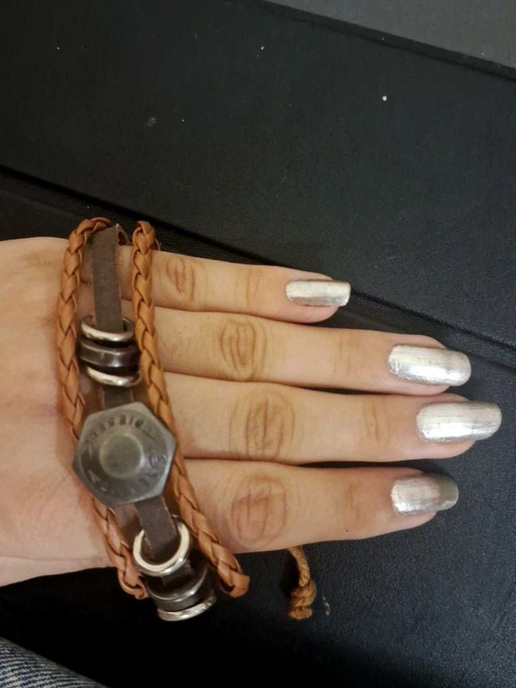 y2k vintage diesel leather wristband