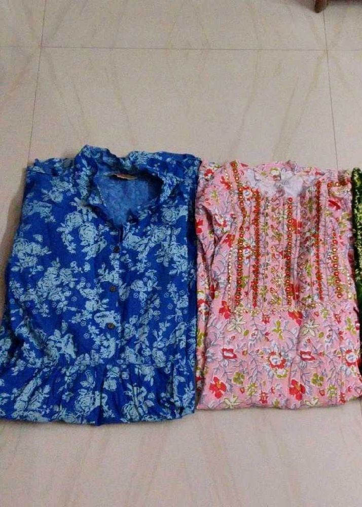 Pretty Printed Kurtas - Set of 2